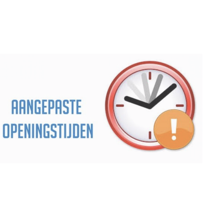 Secretariaat gesloten op zaterdag